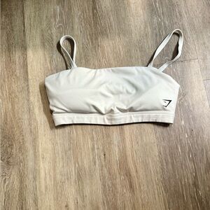 Women's White Gymshark Sports Bra